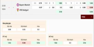 Bảng tỷ lệ trận này được niêm yết ở mức khá cao